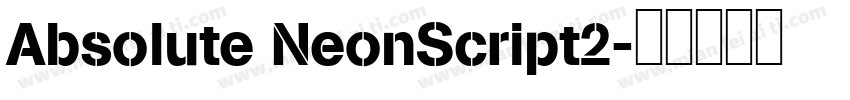 Absolute NeonScript2字体转换